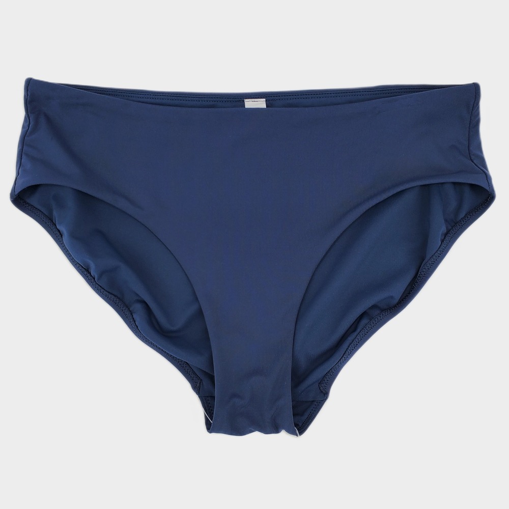 CRZ YOGA High Waisted Bikini Bottoms Small Insignia Blue Full Coverage Stretch